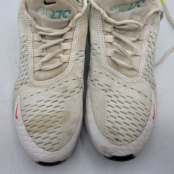 Nike Air Max 270 White Mint Foam Silver Womens Size 8.5 Athletic Shoes DQ7652100 - Picture 12 of 13